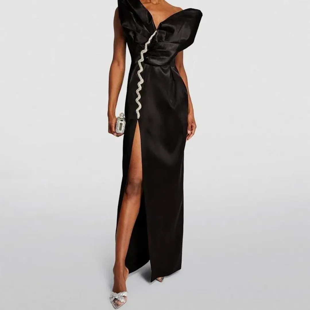 Rachel Gilbert Vivi Maxi Gown Black Size 8 AU  for rent on The Volte - main image