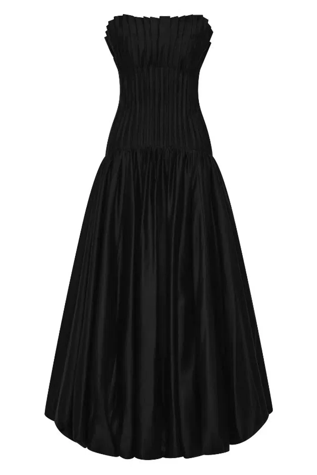 🖤 AJE Ivy Bubble Hem Gown – Black – Size 10 AU Strapless Formal Maxi Dress🖤 for rent on The Volte - main image