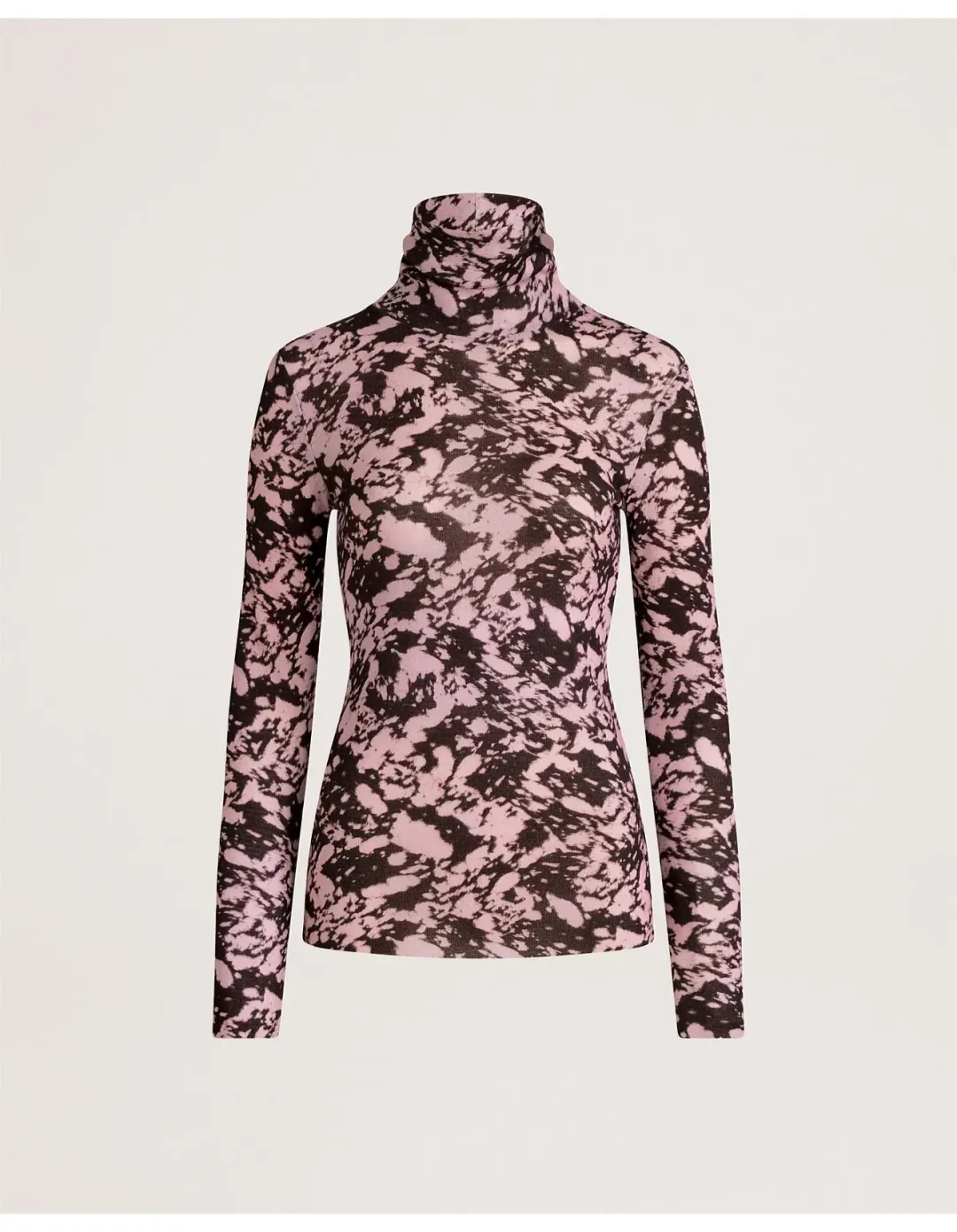 Saba Truffle Wool Long Sleeve Top L Pink Brown for rent on The Volte - main image