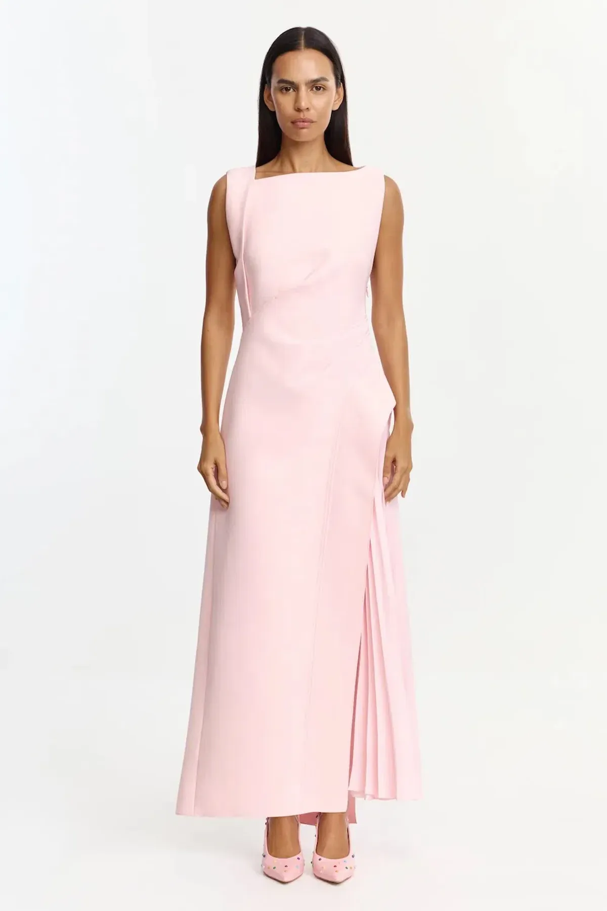 Acler Limosa Maxi Dress; Fairy Floss pink; size 8 for rent on The Volte - main image