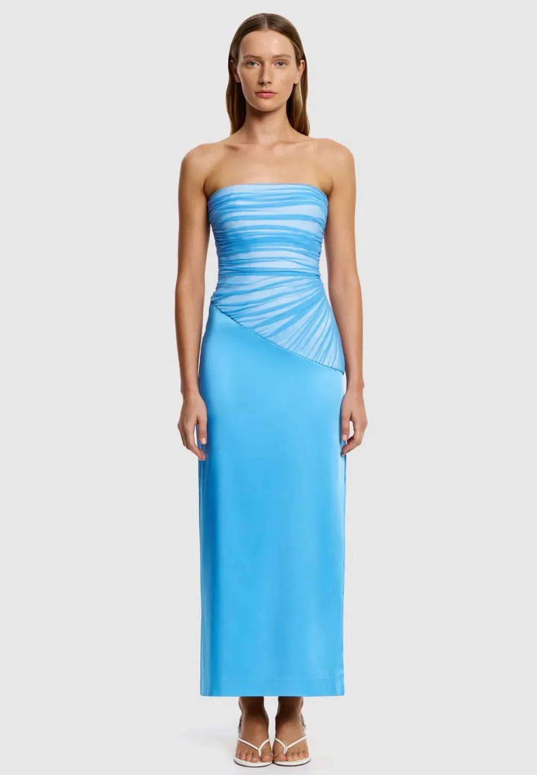 Significant other Aryn Strapless Maxi Dress blue size 10 for rent on The Volte - main image
