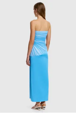 Significant other Aryn Strapless Maxi Dress blue size 10 for rent on The Volte - image 3