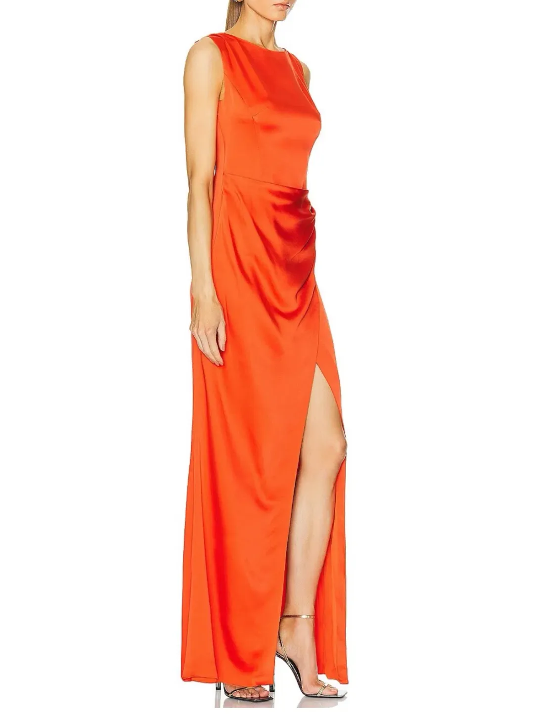 SIMKHAI Tommy Open Back Gown red size 8 for rent on The Volte - main image
