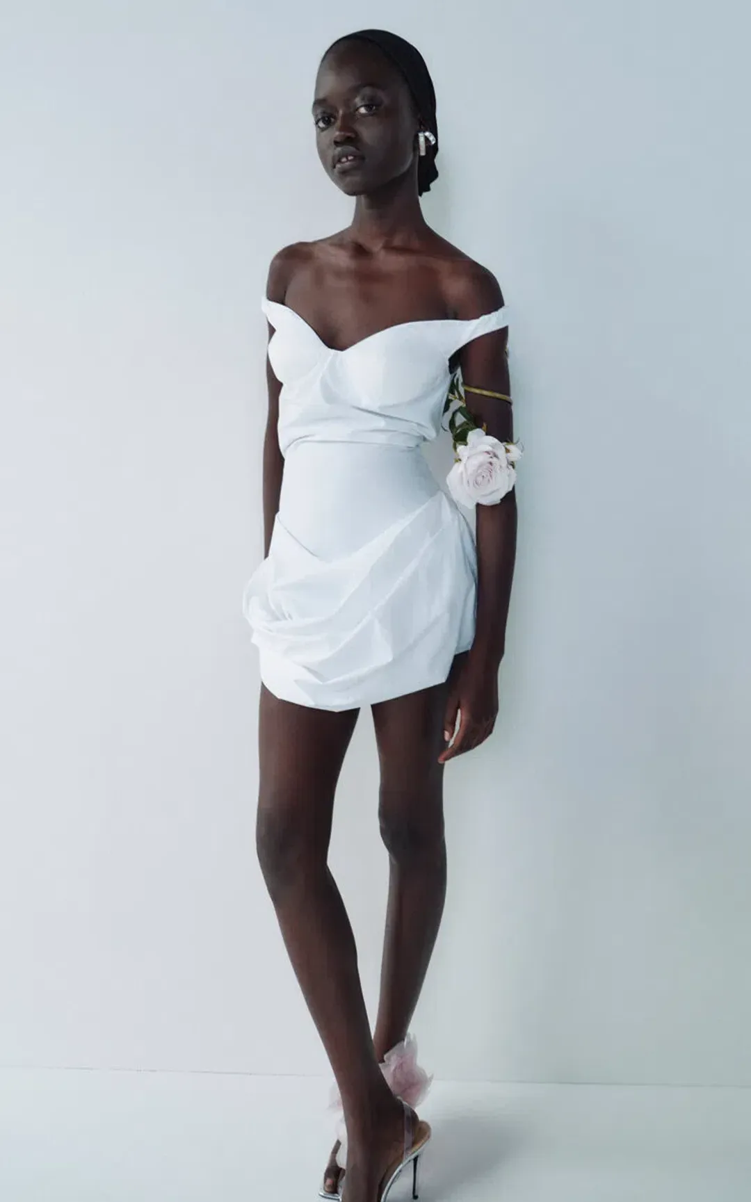 Magda Butrym Off Shoulder Dress Size 10 for rent on The Volte - main image