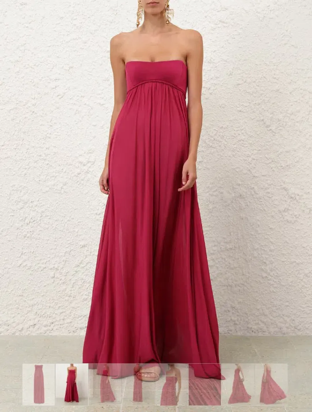 Zimmermann Luna Jersey Bandeau Gown Size 0 for rent on The Volte - main image