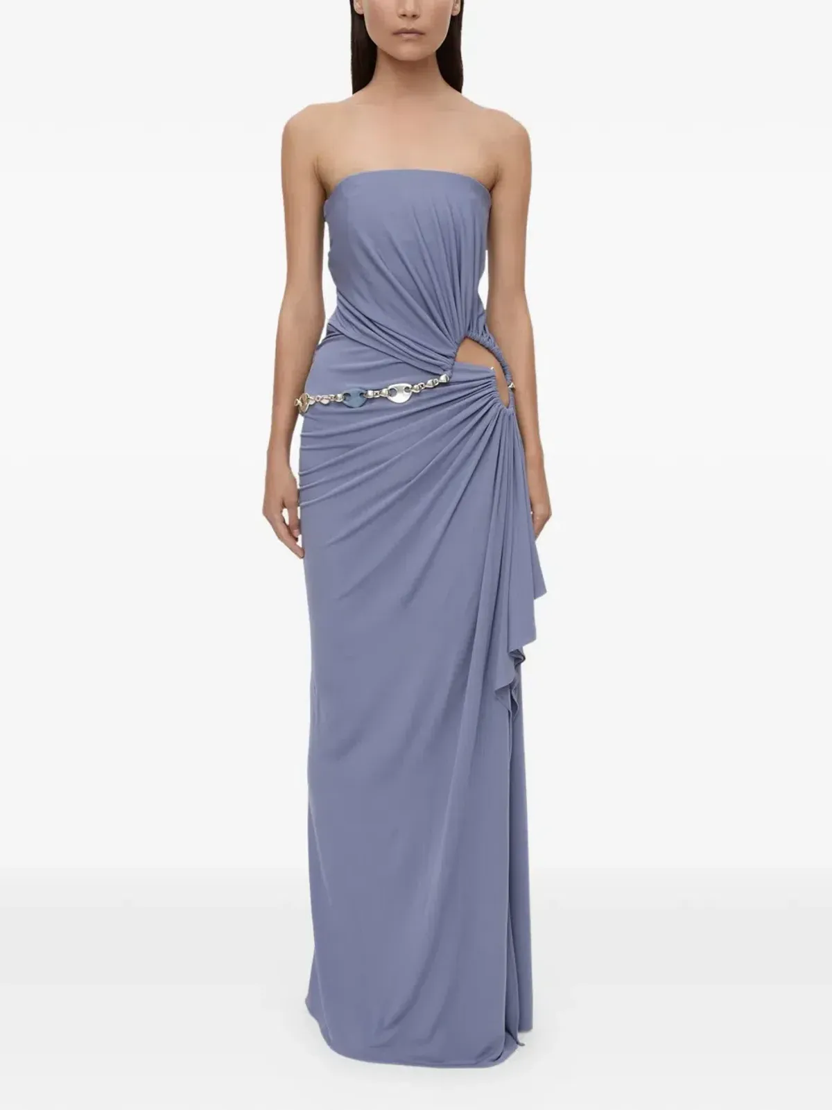 Christopher Esber Crystal Strapless Gown Size 8  for rent on The Volte - main image
