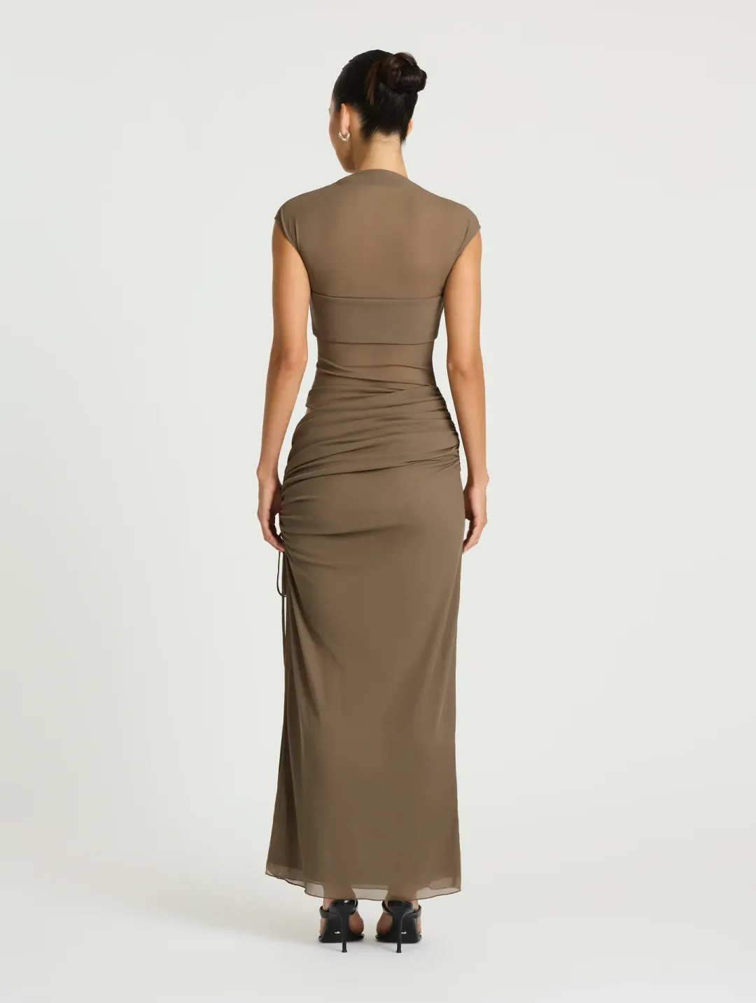BENNI Becker Dress Khaki Size 8 for rent on The Volte - main image
