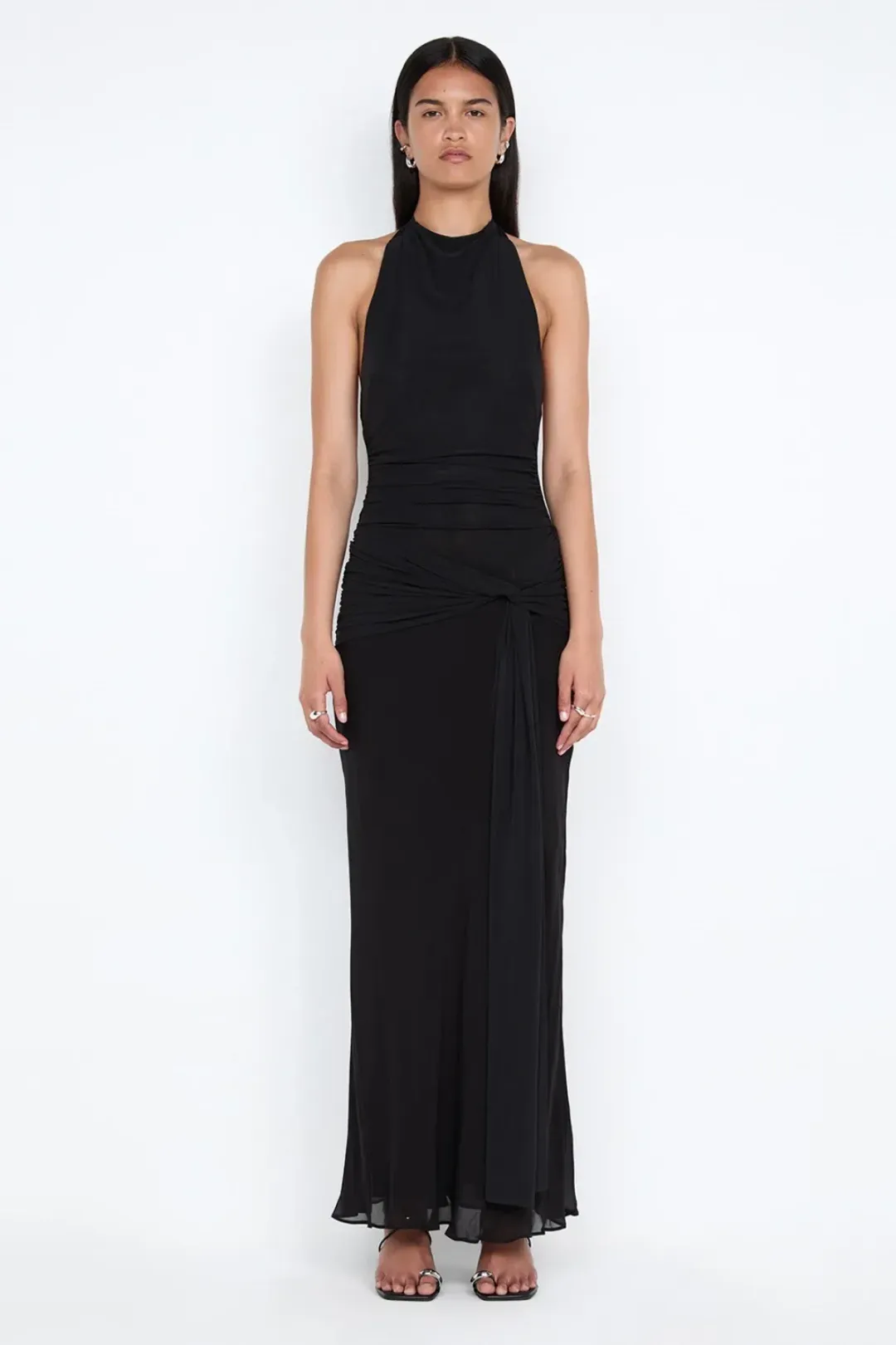 Bec + Bridge Jasmin Halter Dress in Black Size 6 for rent on The Volte - main image