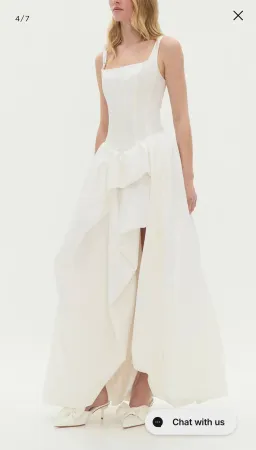 Aje Alani Gown in Ivory size 8  for rent on The Volte - image 1