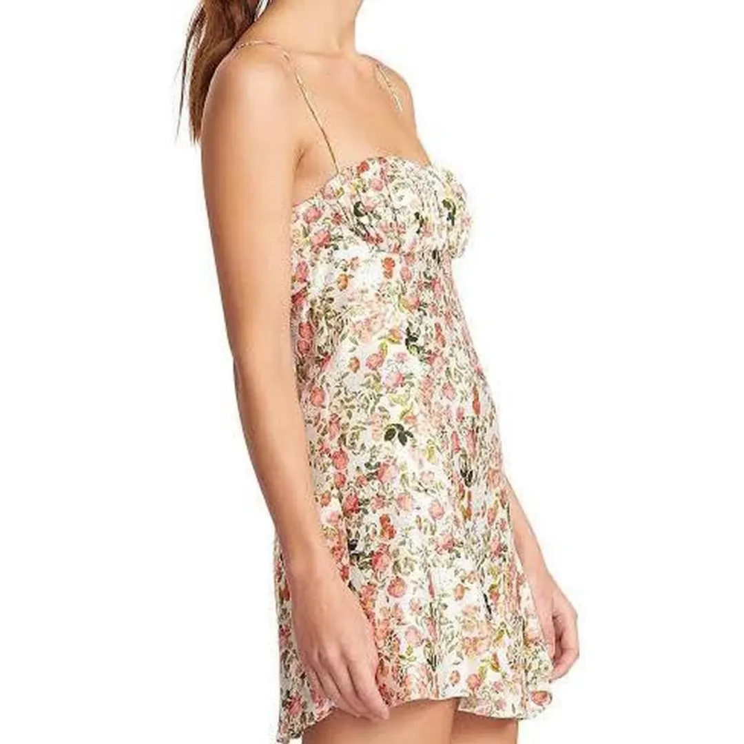 Bec & Bridge Camellia Delights silk mini dress 12 for rent on The Volte - main image