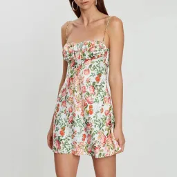 Bec & Bridge Camellia Delights silk mini dress 12 for rent on The Volte - image 1