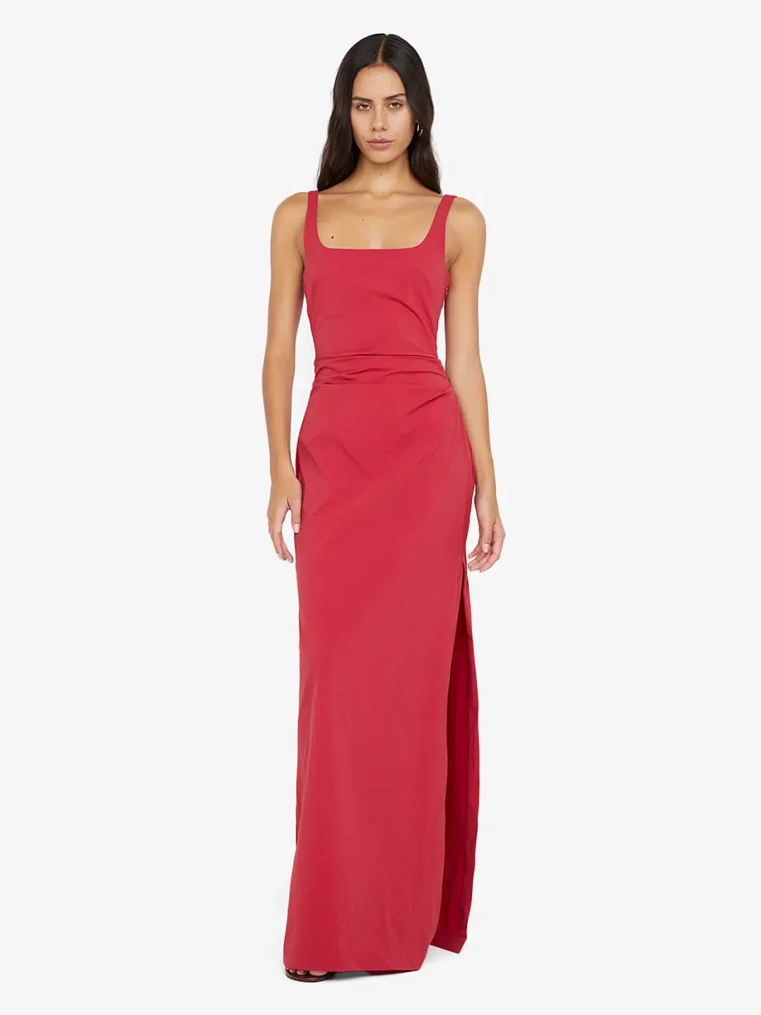 Bec & Bridge Dante Tuck Maxi Dress - Cherry Size 10 for rent on The Volte - main image