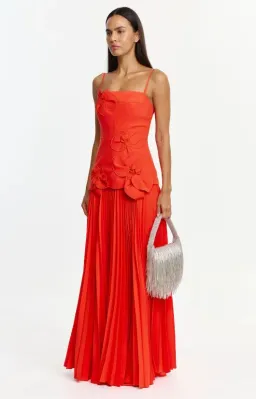 Acler Avision Maxi Dress in Cherry Size 12 for rent on The Volte - image 2