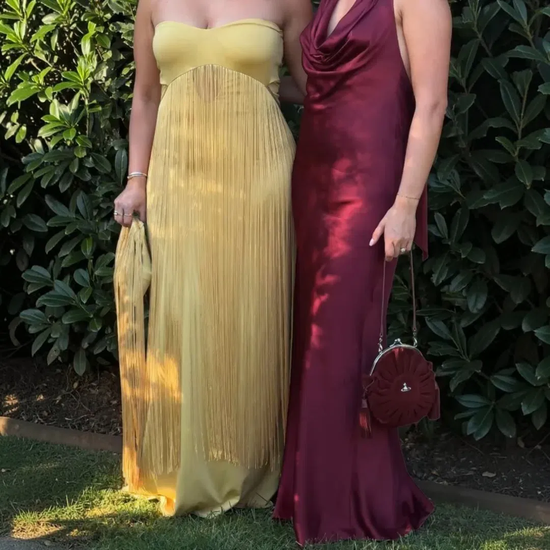 Deconduarte Venus Dress In Yellow Size Large for rent on The Volte - main image