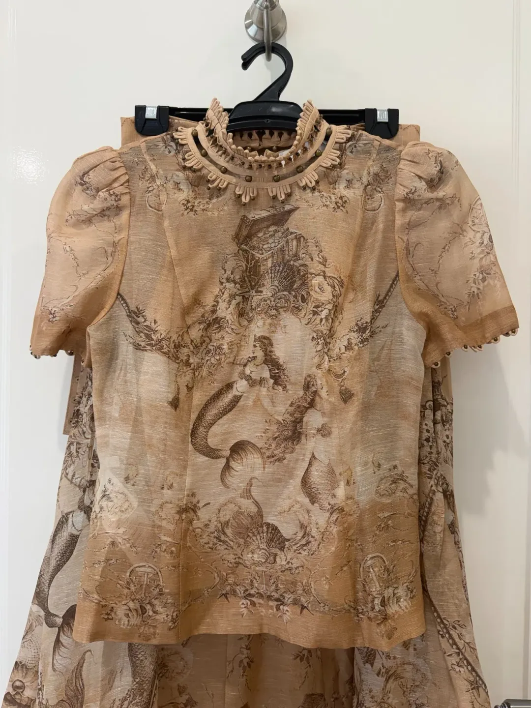 Zimmermann Rebellion beaded skirt and top set  for rent on The Volte - main image