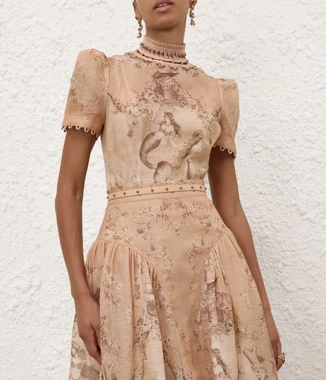 Zimmermann Rebellion beaded skirt and top set  for rent on The Volte - main image