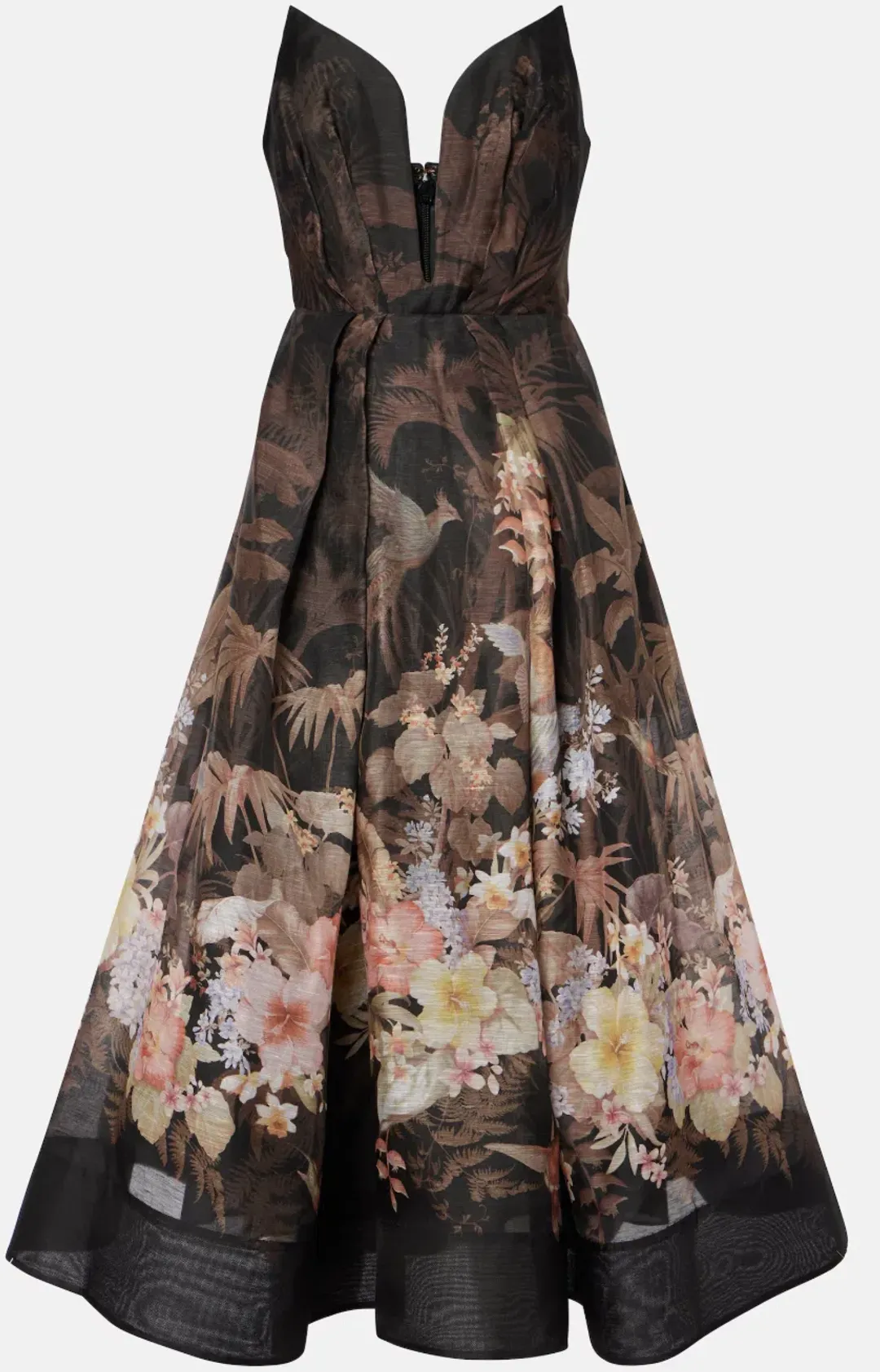 Zimmermann Illuminate Draped linen and cotton midi dress for rent on The Volte - main image