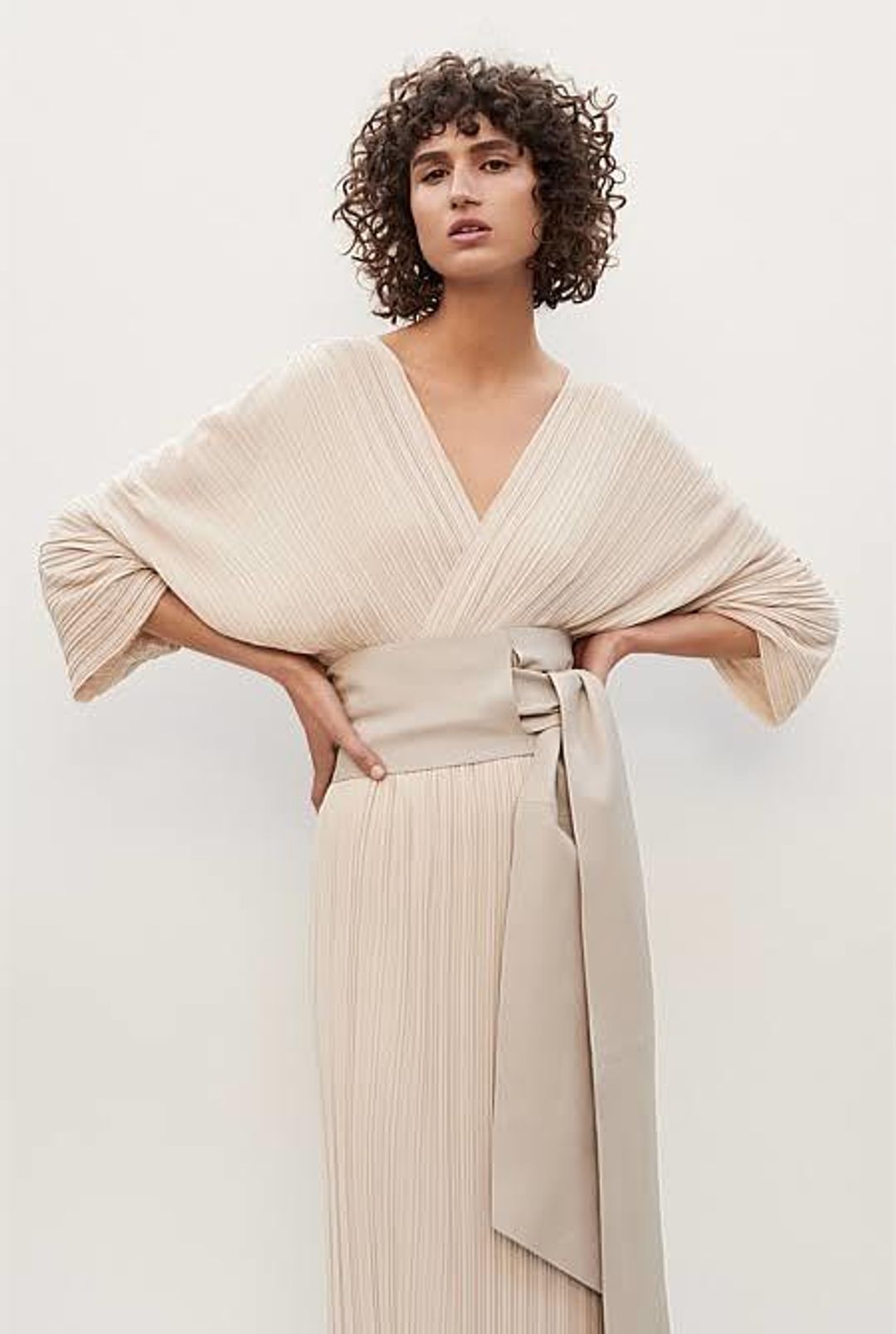 Country Road (Belted) Pleat Dress - Kimono Style for rent on The Volte - main image