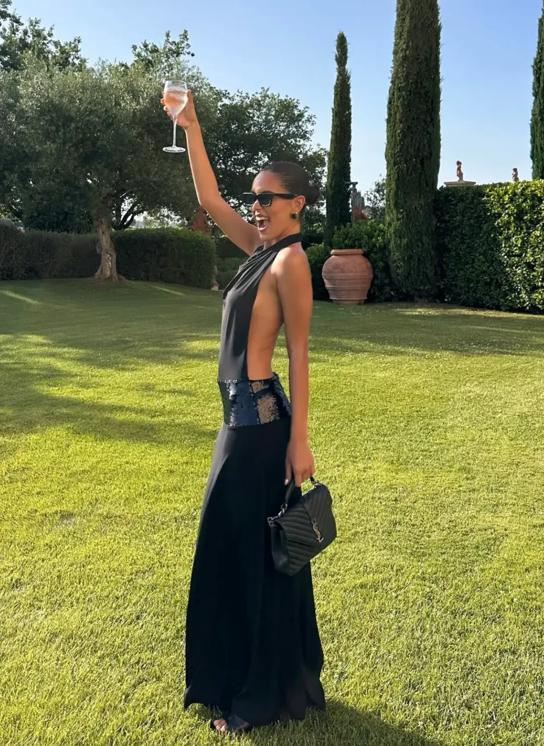 Ance Gria Adele Gown - Black for rent on The Volte - main image