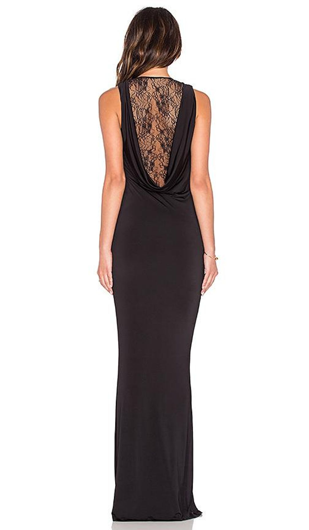 Nookie Eyes Wide Shut Drape Gown in Black for rent on The Volte - main image