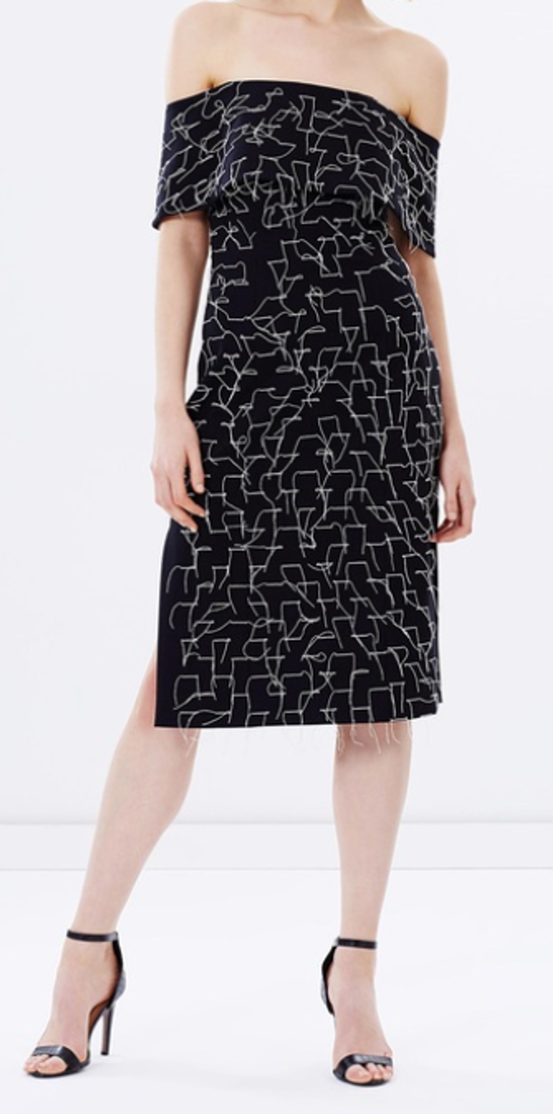 C/Meo Collective Phase 2 Black & White Phase 2 Dress for rent on The Volte - main image