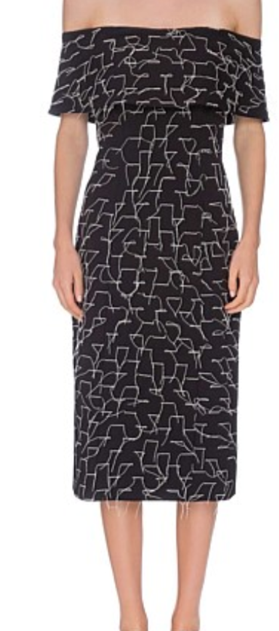 C/Meo Collective Phase 2 Black & White Phase 2 Dress for rent on The Volte - main image