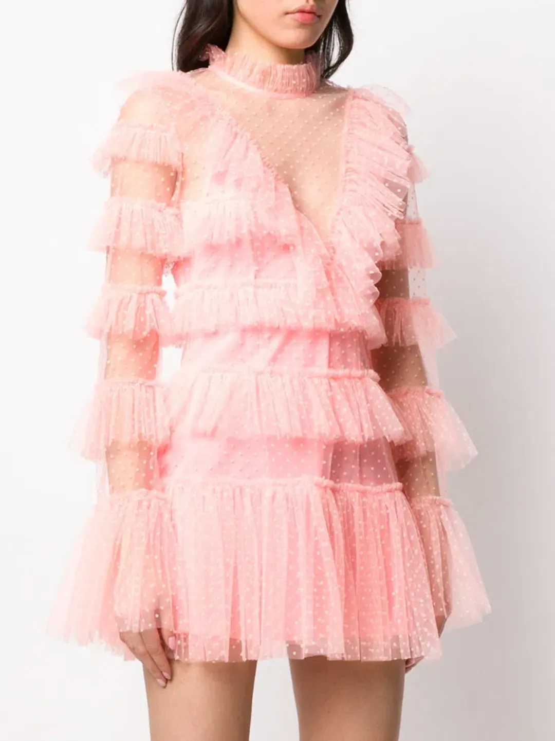 Alice McCall Tokyo Skies Mini Dress Pink Size 10 for rent on The Volte - main image