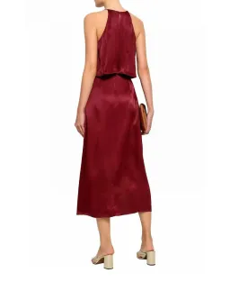 Zimmermann Swing Picnic Dress Burgundy Size 2 / Au 12 for rent on The Volte - image 2
