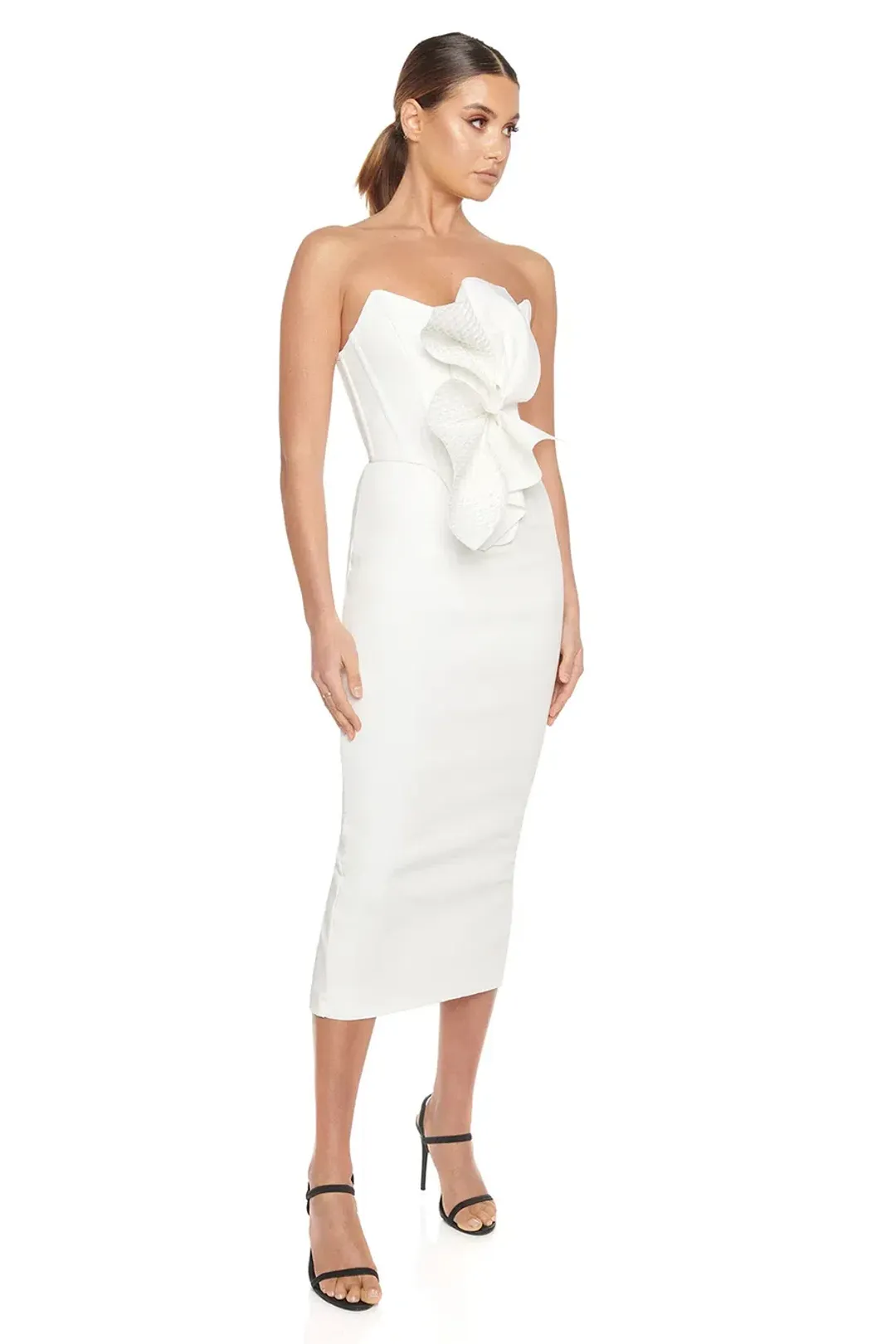 Eliya the Label Lilian Dress White Size 8 for rent on The Volte - main image