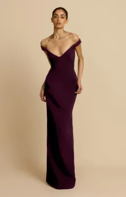 Arcina Ori ELLERY DRESS PLUM Size XL for rent on The Volte - image 1