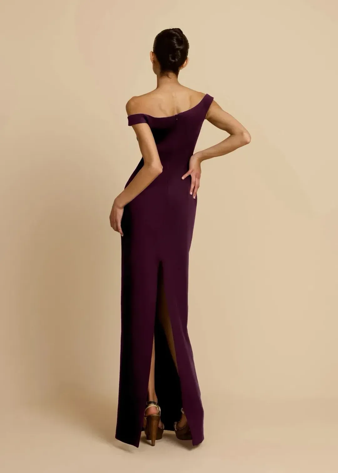 Arcina Ori Ellery Dress Plum Size 10 (M) for rent on The Volte - main image