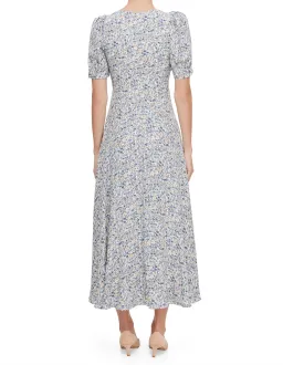 Reformation Naira SS V Neck Midi Dress Size 8 Dara Floral for rent on The Volte - image 2