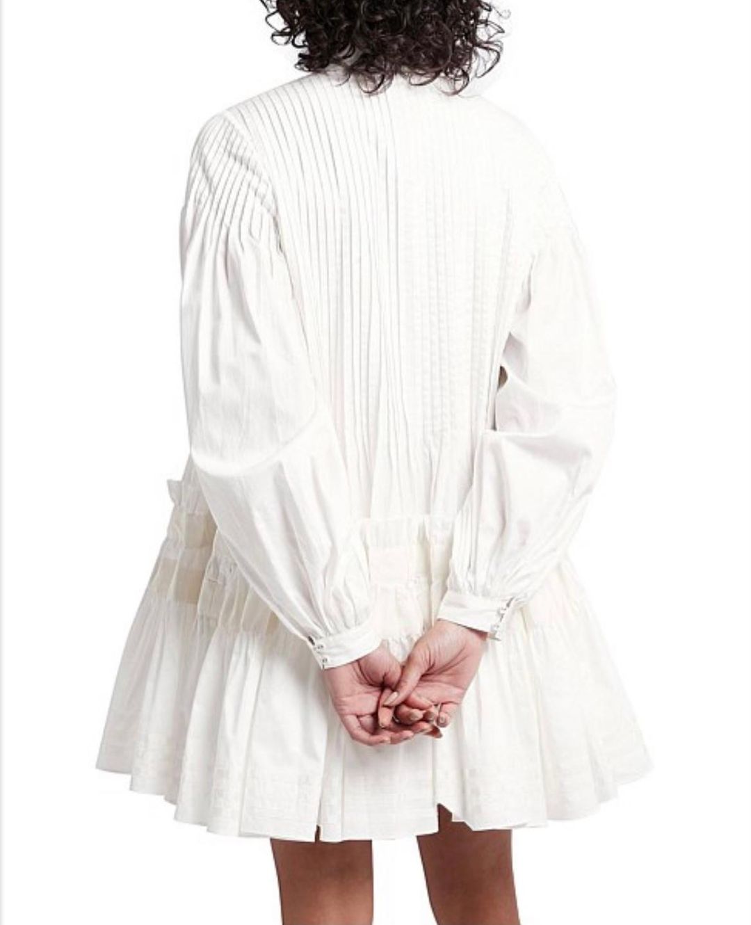 Aje Run Free Smock Dress White Size 8 for rent on The Volte - main image
