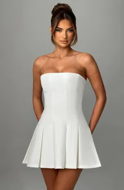 Babyboo Bryony Mini Dress Ivory Strapless Size 8 / S for rent on The Volte - image 1