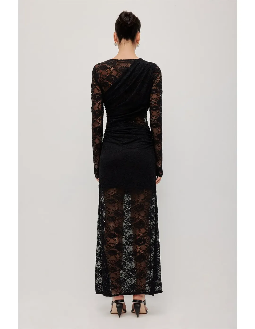 AJE STUDIO Nerida Lace Maxi Dress Black Size M for rent on The Volte - main image
