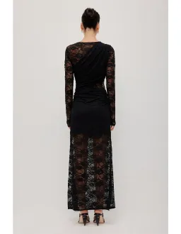 AJE STUDIO Nerida Lace Maxi Dress Black Size M for rent on The Volte - image 3