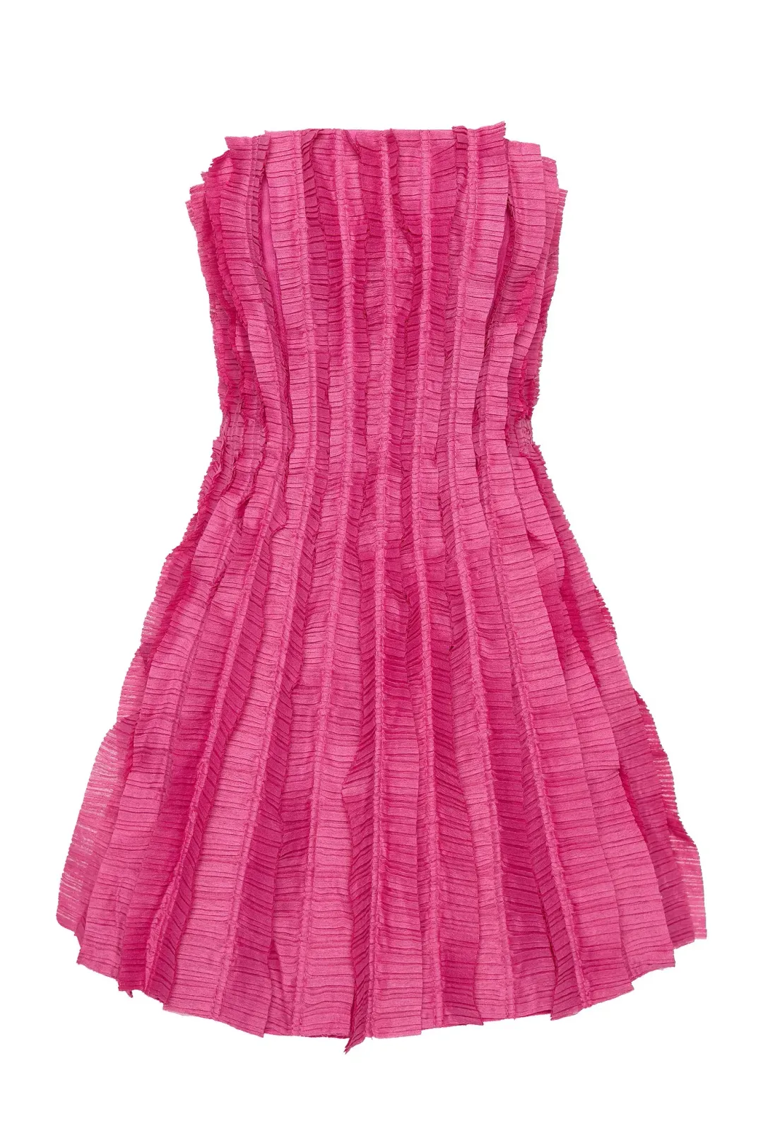 Aje Hybrid Sleeveless Mini Dress Fuchsia Rose Size 4 for rent on The Volte - main image
