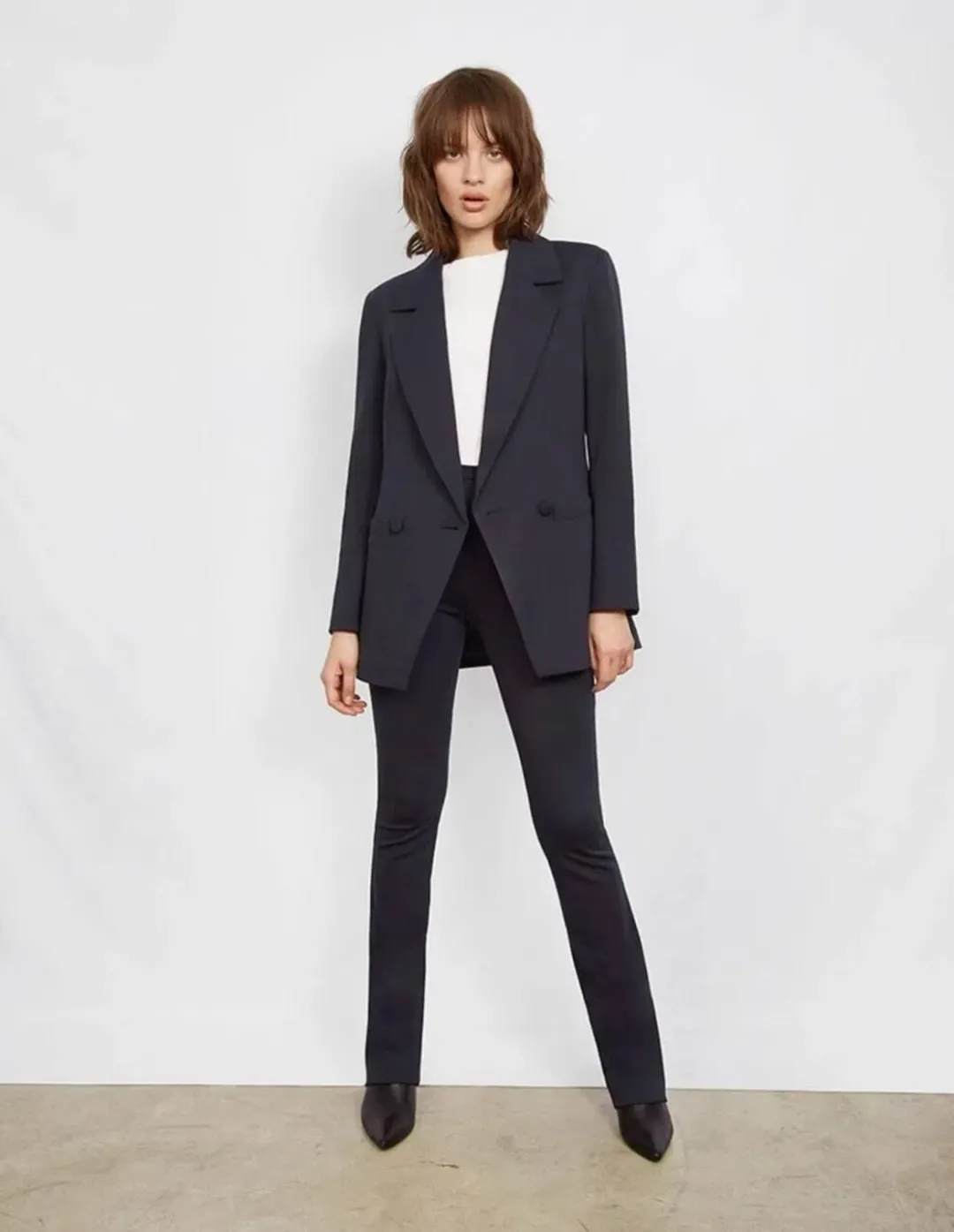 Anine Bing Grace Navy Blue Jacket Blazer Size XS AU 6 for rent on The Volte - main image