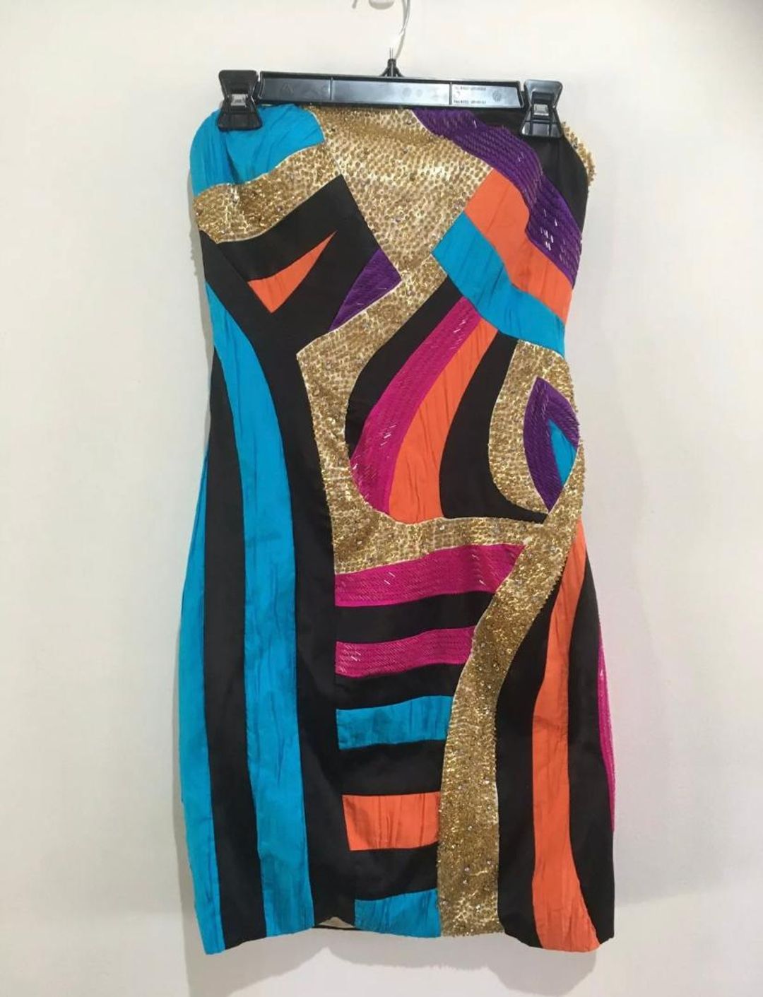 Sherri Hill Mini Dress Print Size 10 for rent on The Volte - main image