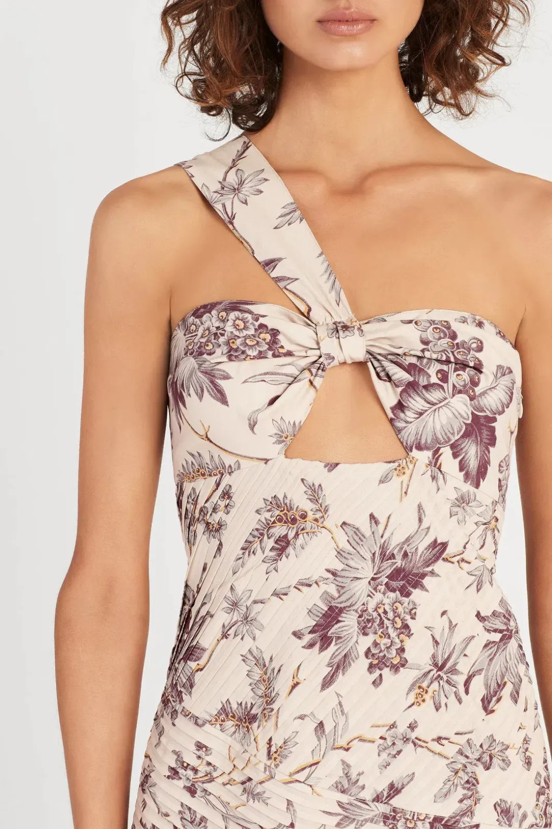 Sir The Label Avery Pleated Mini Dress Floral Print | AU 8 for rent on The Volte - main image