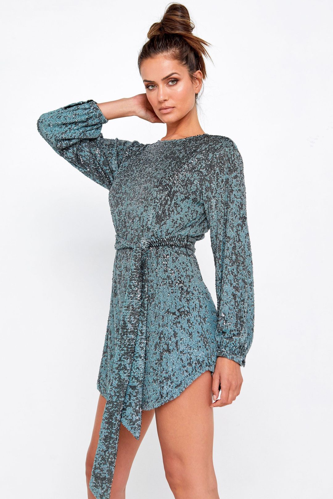Mossman Night Fever Tie Dress Size 14 for rent on The Volte - main image