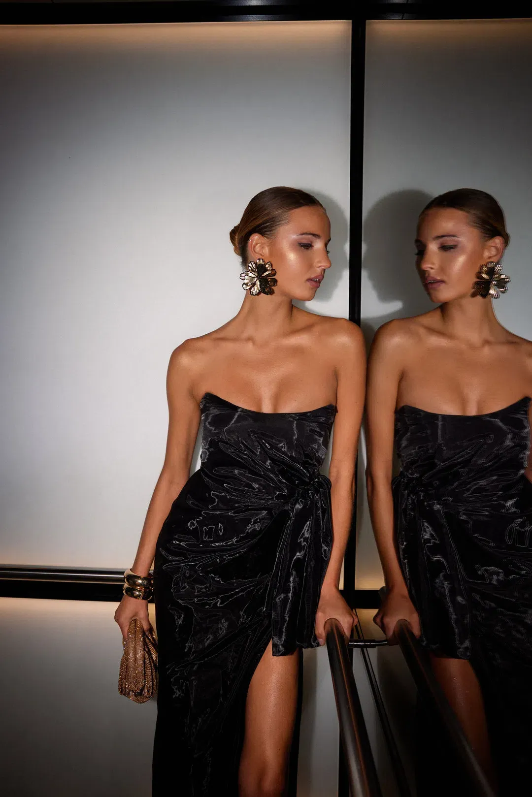 Elle Zeitoune Lennox Black Dress Size 6 for rent on The Volte - main image
