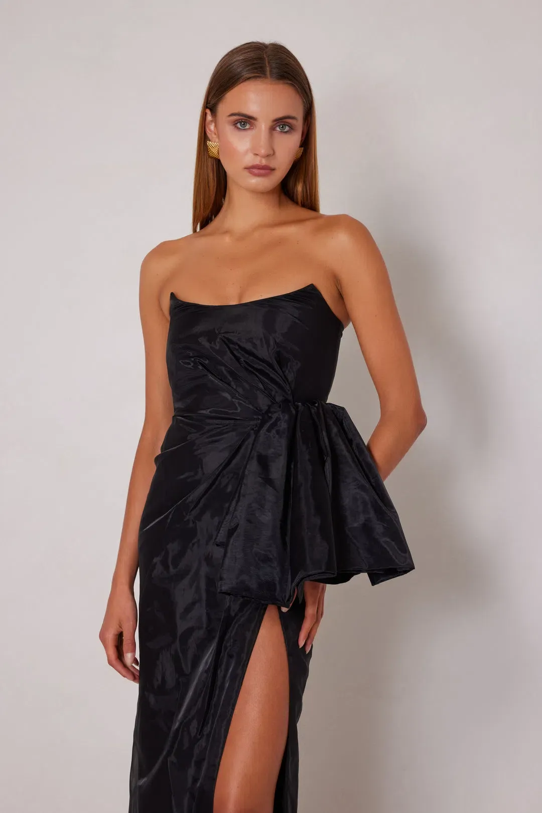 Elle Zeitoune Lennox Black Dress Size 6 for rent on The Volte - main image
