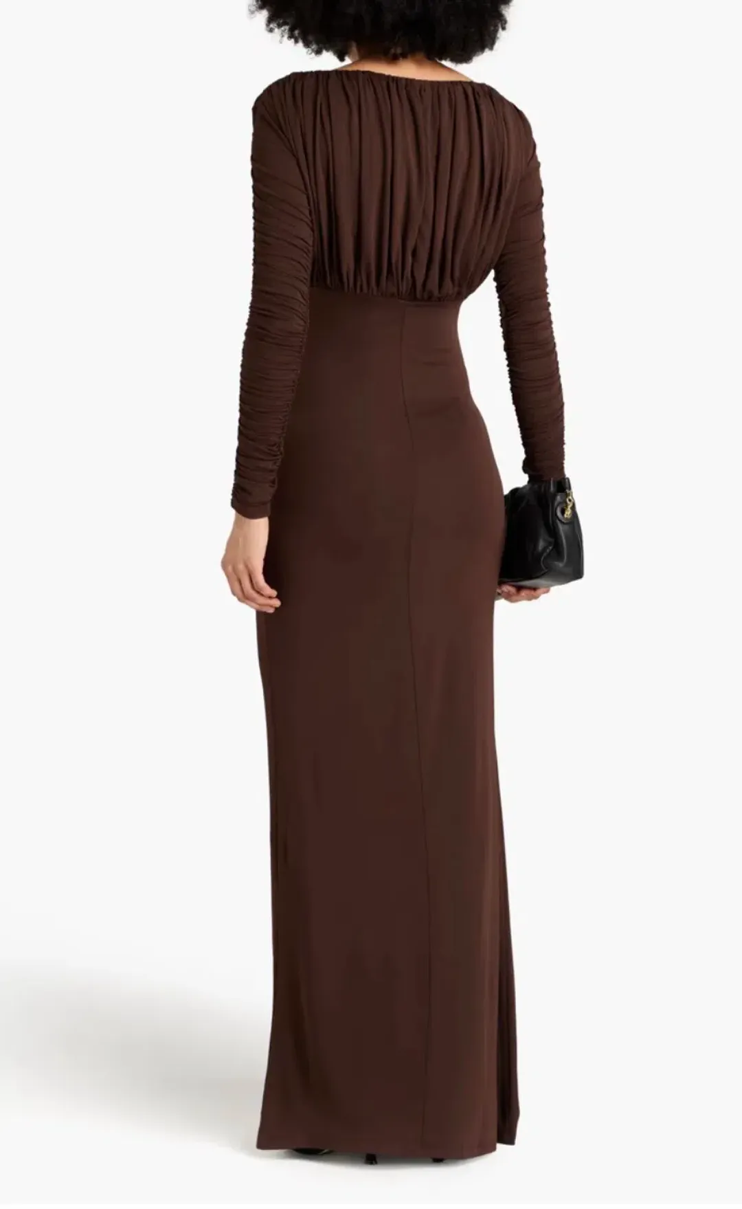 TOVE Gathered jersey maxi dress for rent on The Volte - main image