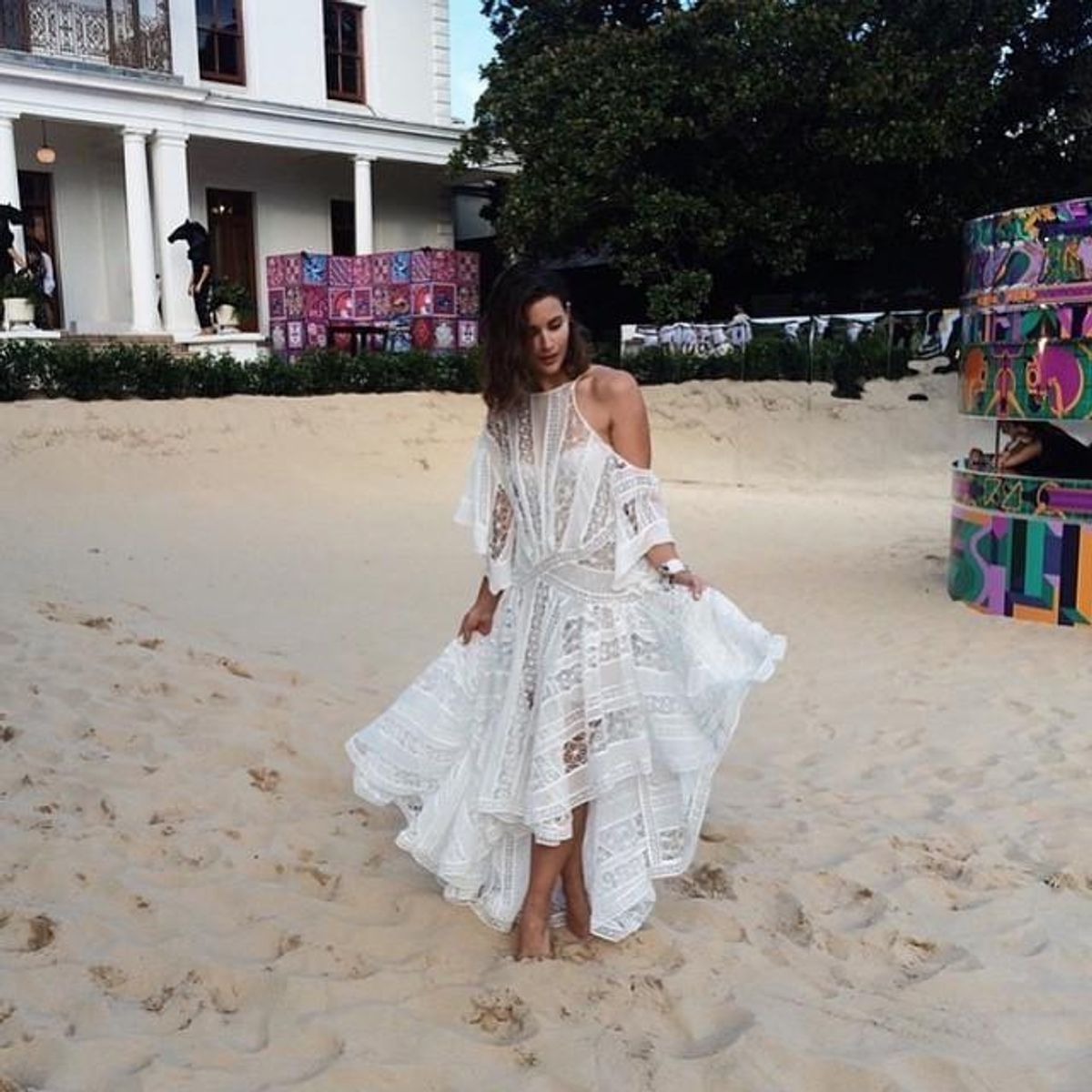 Zimmermann Tarot Celestial Dress White Size 6 for rent on The Volte - main image