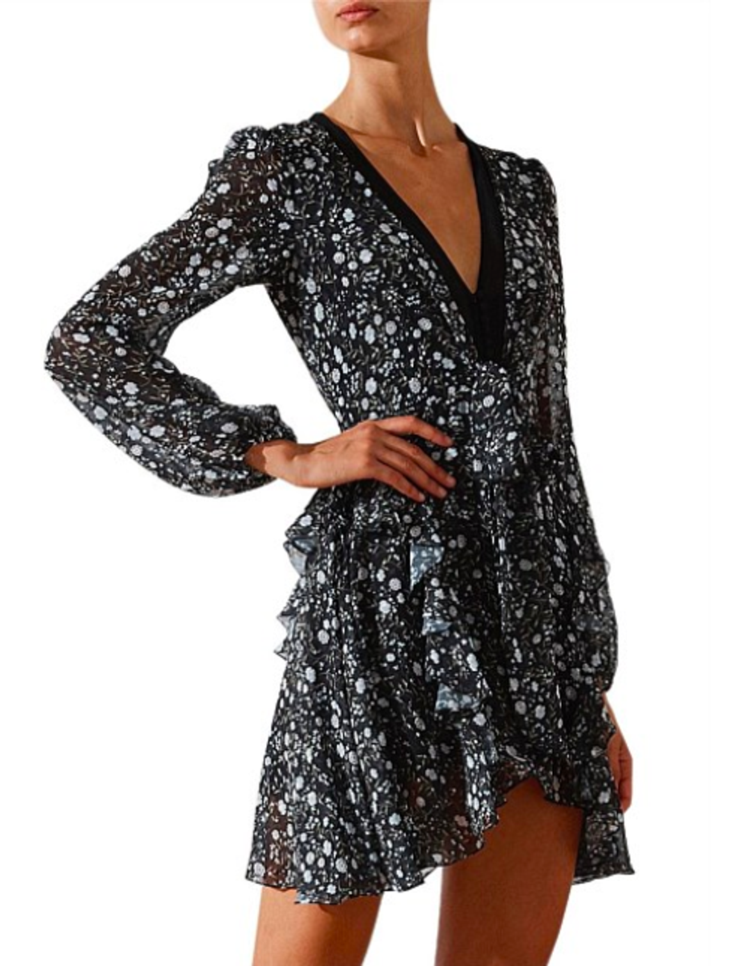Jarrett Tie Front Mini Dress for rent on The Volte - main image