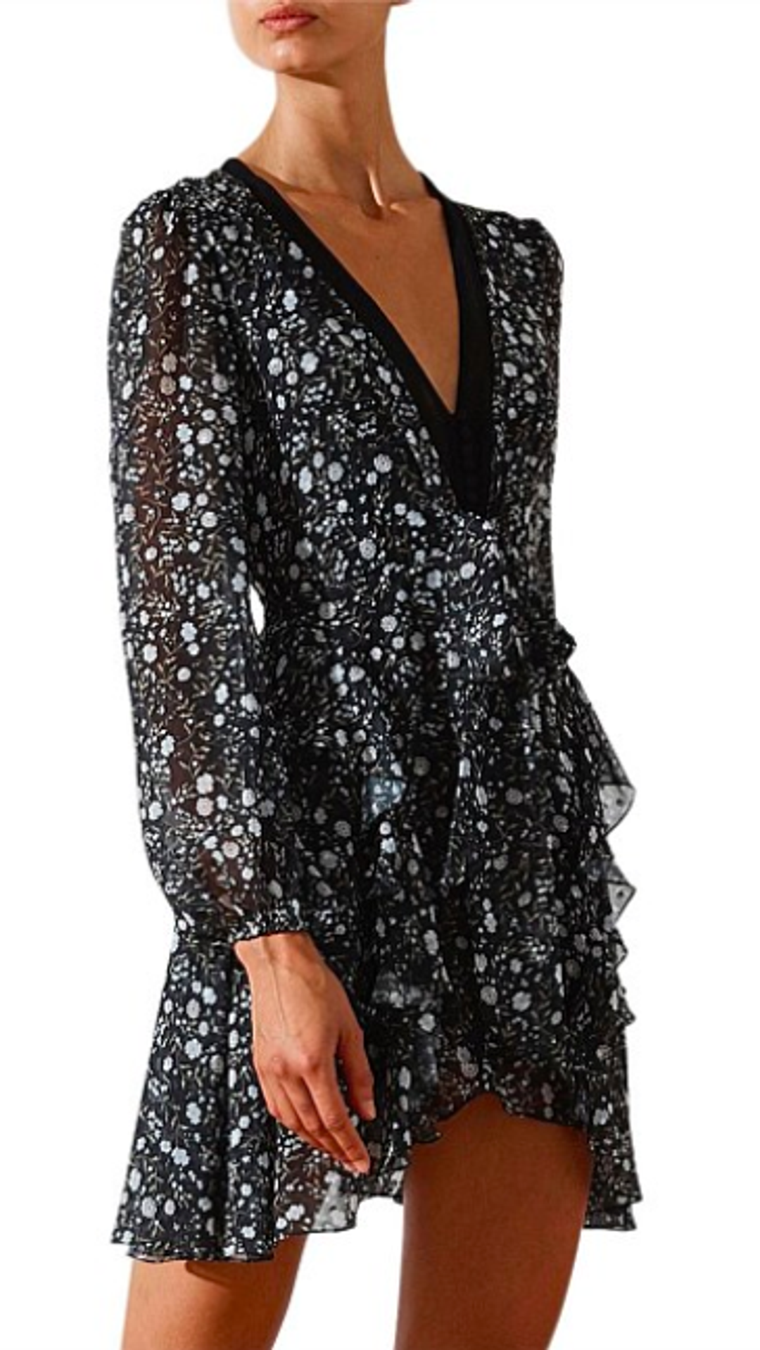 Jarrett Tie Front Mini Dress for rent on The Volte - main image