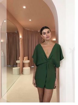 One Fell Swoop Provence Playsuit Herb Size 10 for rent on The Volte - image 2