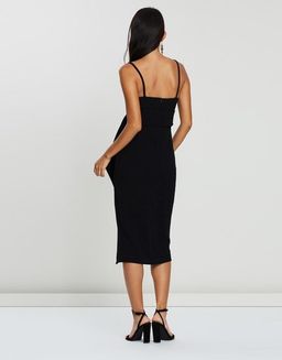 Shona Joy Fitted Cocktail Dress with Belt Black 10 for rent on The Volte - image 5