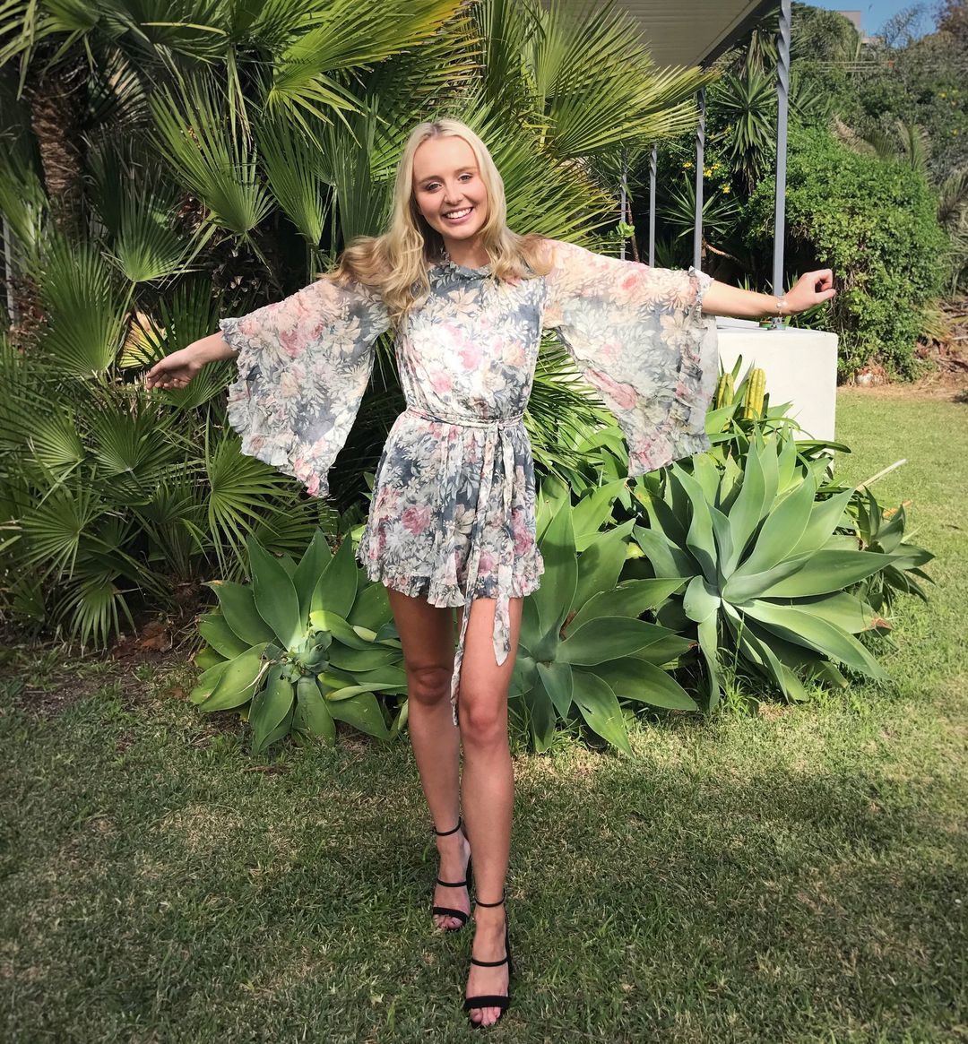 Zimmermann Cavalier Playsuit Grey Smoke Floral Size 0 / AU 8 for rent on The Volte - main image